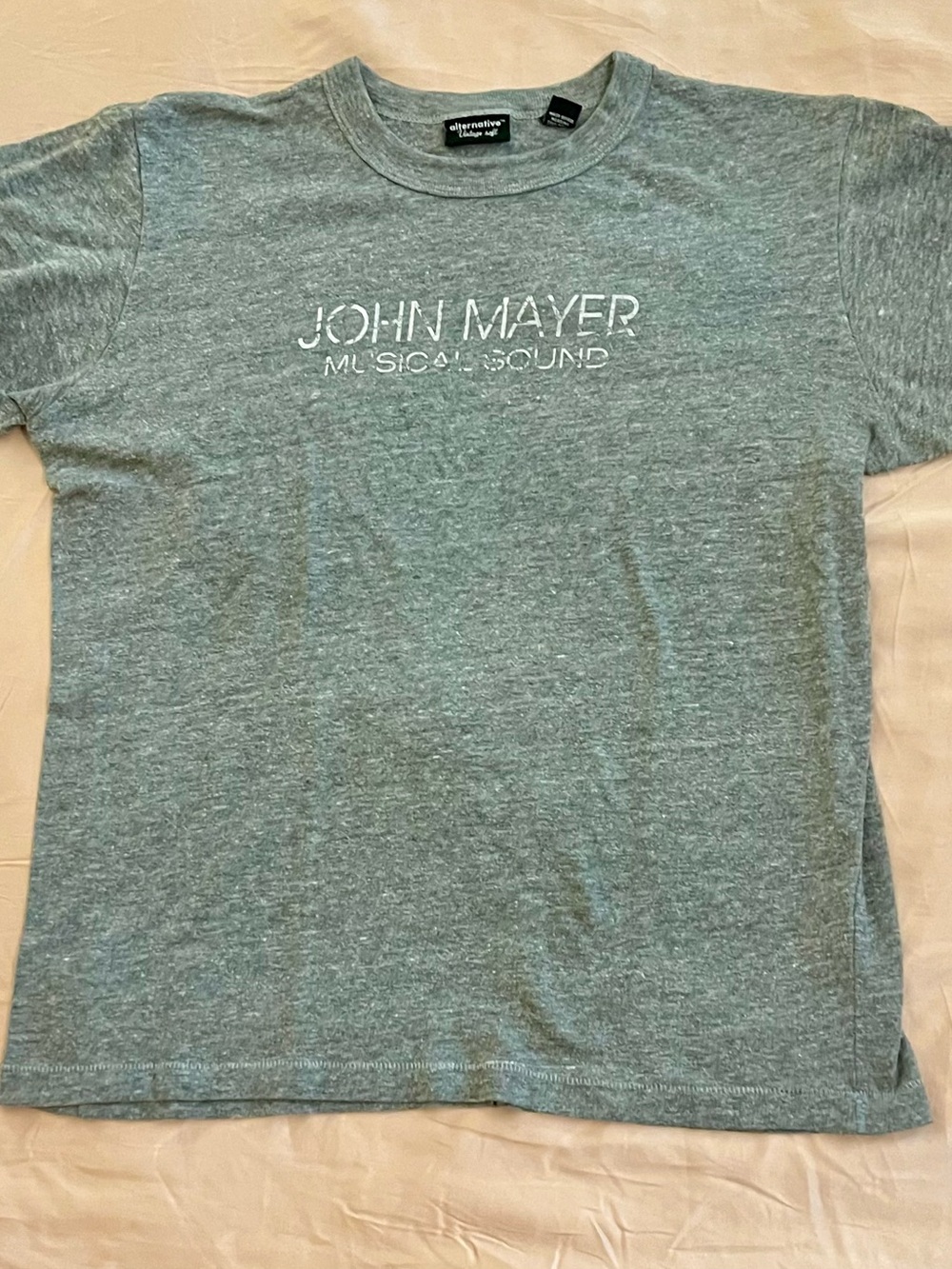 Vintage John Mayer Musical Sound Concert Tour Tee - Heather Gray
